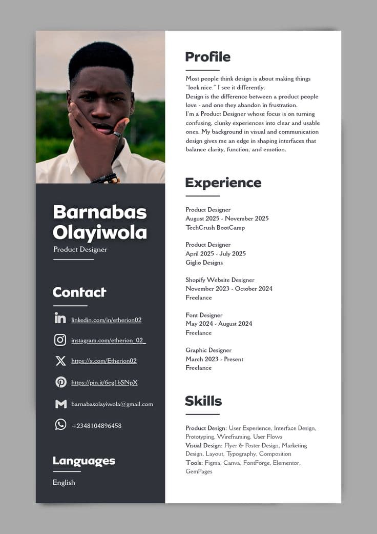 Sample CV